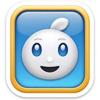 An app with a big text box sticker