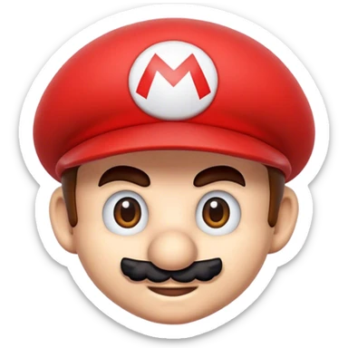 A Super Mario emoji. sticker