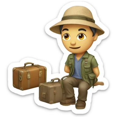 Travel to Asia sticker