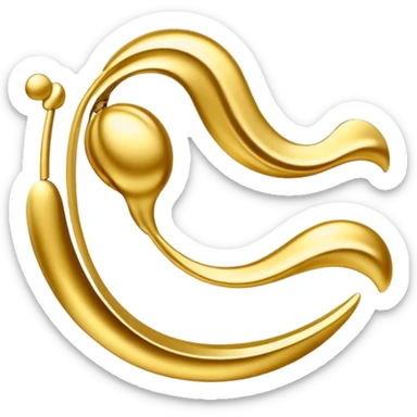 digital signature in gold ink sticker