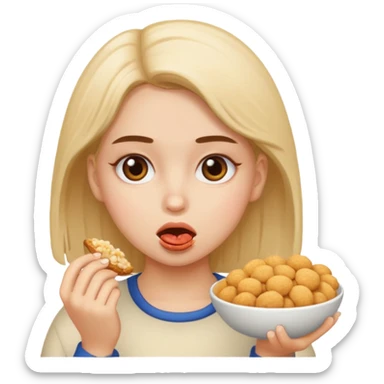 paloma comiendo migajas sticker