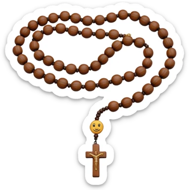 prayer beads of monk without monk sticker