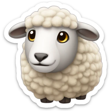 stuffed animal sheep sticker