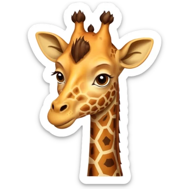 Ful Mor zürafa sticker