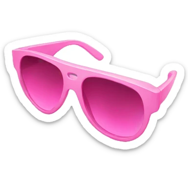 Pink designer sunglasses sticker