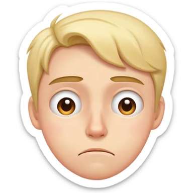 Cara de cansansio  sticker