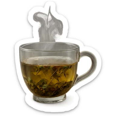 TAZZA DI TISANA DRENANTE, IPERREALISTICA 4K sticker