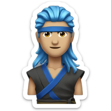 ninja blevins blue hair sticker