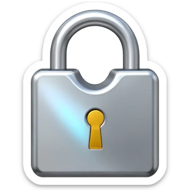 open padlock sticker