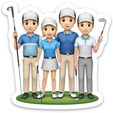 Happy Easter to golfer players sticker
