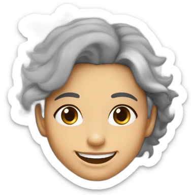 Jimena Lupo mujer hermosa 57 años sonrisa de lobo sticker