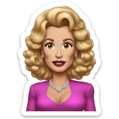 Arnold Schwarzenegger as drag queen sticker