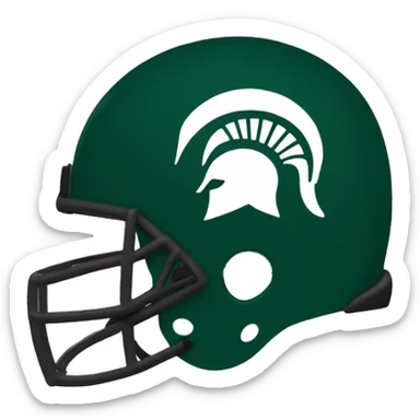 michigan state spartan helmet sticker