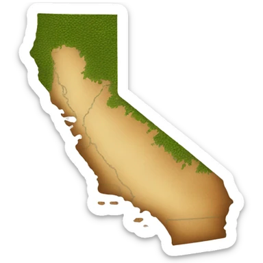 map state of california sticker