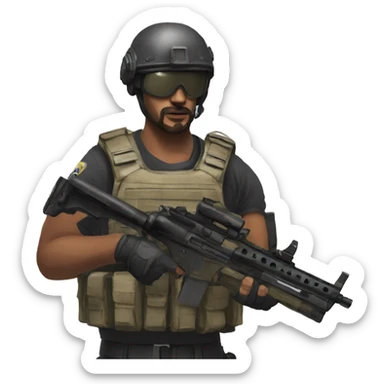 can you make this image into a emoji a emoji about rainbow six seige sticker