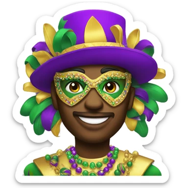 Mardi Gras  sticker