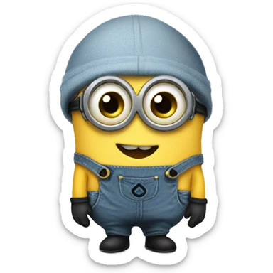 A baby minion sticker