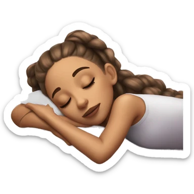 Ariana Grande sleeping sticker