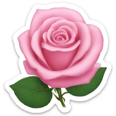 Pink rose sticker