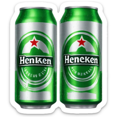 heineken can sticker
