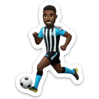 newcastle player running white skin sticker