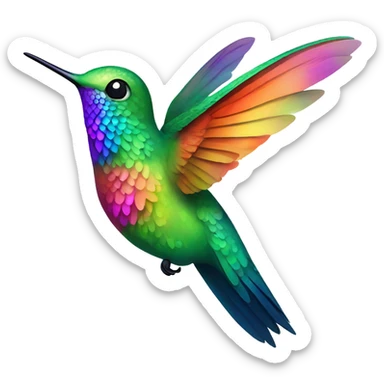 Happy hummingbird  sticker