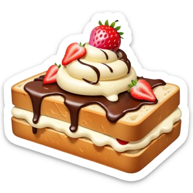 ice cream on bread sticker
