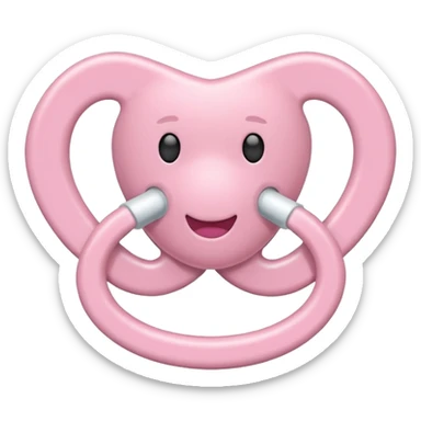 Light pink pacifier sticker