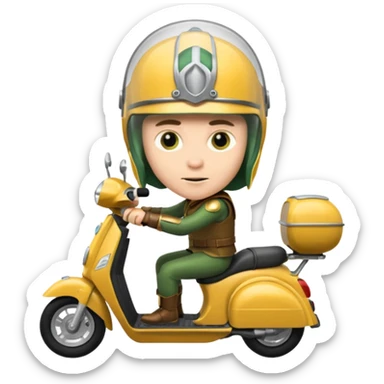 loki god drive scooter sticker