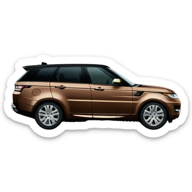 brown Range Rover sport car sticker