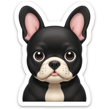 Frenchie dog all black  sticker