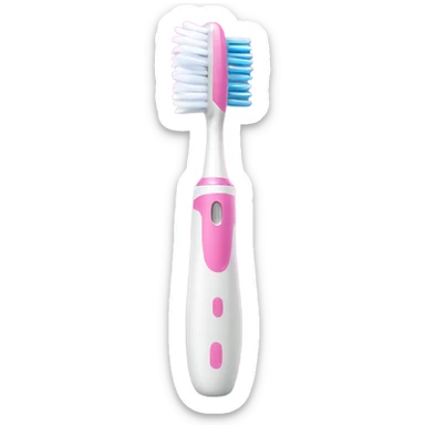 Pink electric toothbrush  sticker