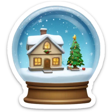 Christmas Snow globe sticker