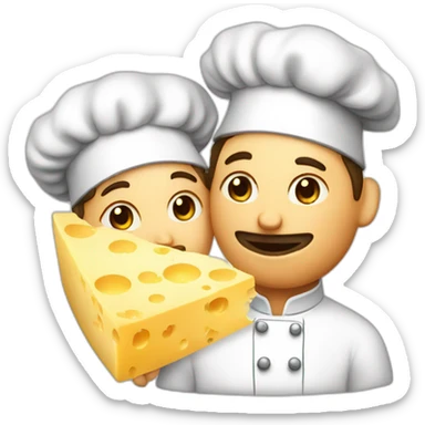 chefs kiss but with cheese sticker