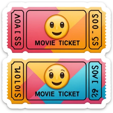 theatre movie ticket sticker