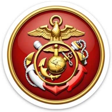 us marine eagle globe anchor sticker