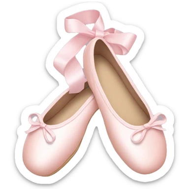 Pale pink ballet shoes sticker
