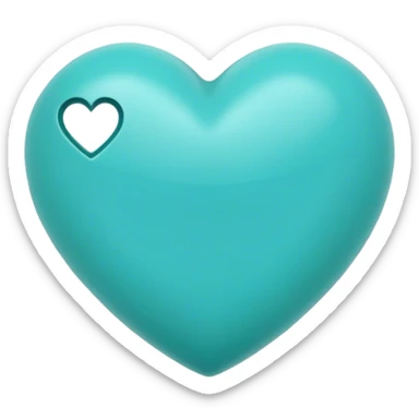 Heart turquoise  sticker