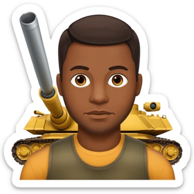 Durrell "Tank" Babbs with dark brown hair sticker