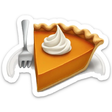 Pumpkin pie sticker