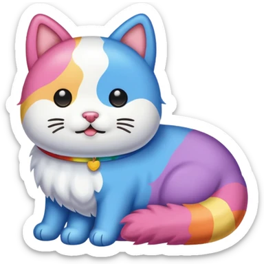 Nyan dog VS Nyan cat sticker
