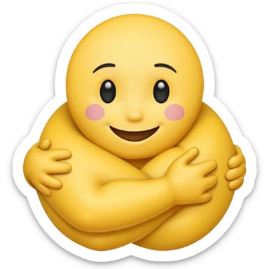 Make a emoji about a hug sticker