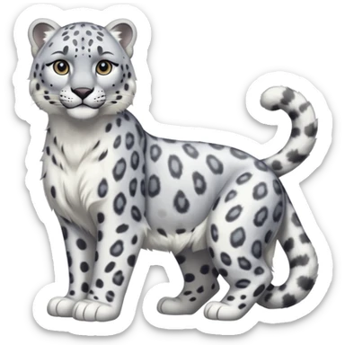  Snow leopard-whole body sticker