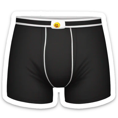 Black boxers briefs sticker
