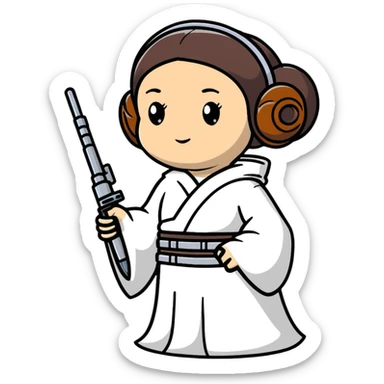 Princess Leia from Star Wars sticker