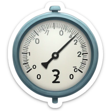 frosty weather thermometer sticker