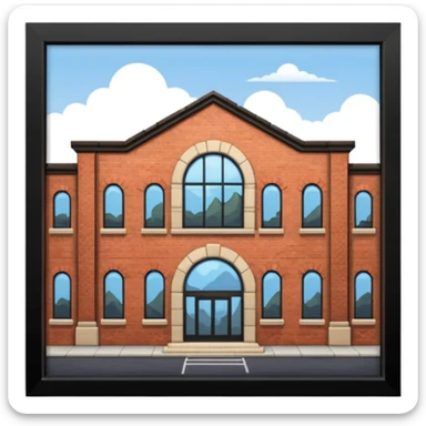 Dinosaur Museum Building sticker