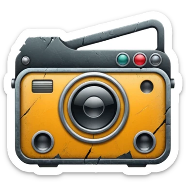 Grunge Film logo sticker