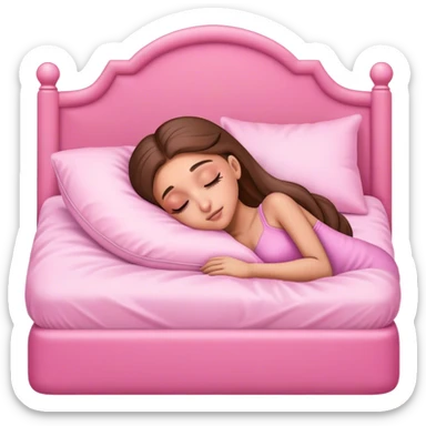 Ariana Grande sleeping pink  sticker