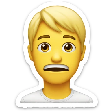 fake crying  sticker